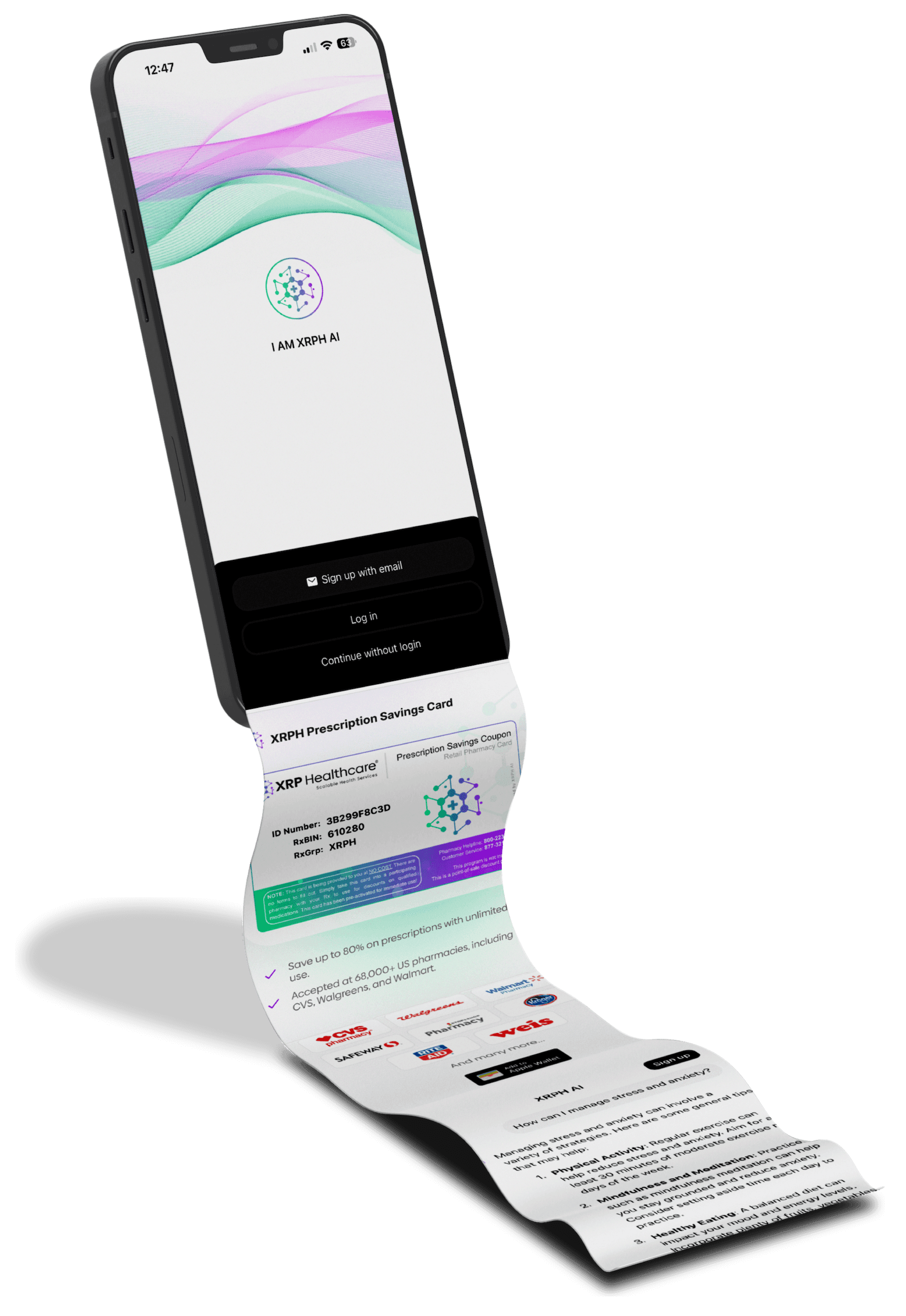 XRPH AI mobile application preview